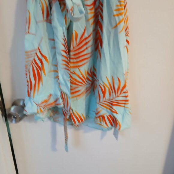 Cupshe Women's Flutter Sleeve Tropical Print Romper SZ M NWT - Picture 2 of 13